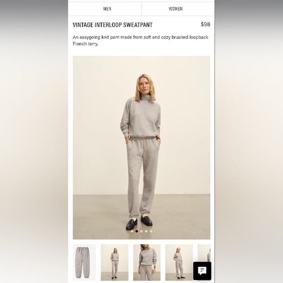 Buck Mason Gray Sweatshirt and Sweatpants Set - Picture 13 of 13